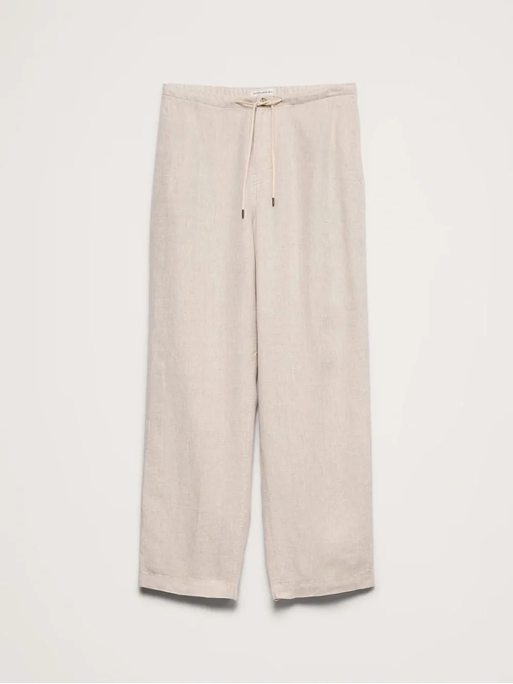 Banana Republic Men's Linen-Blend Drawstring Pants in Light Beige